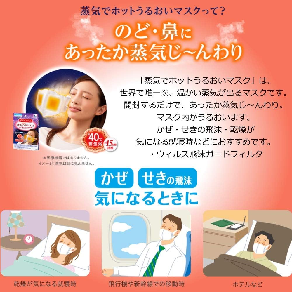 Amazon.co.jp: 【3セット販売】花王 めぐりズム 蒸気でホットうるおい