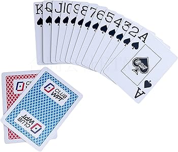 Amazon.co.jp: CLUB WPT ポーカー用プラスチックトランプ 100