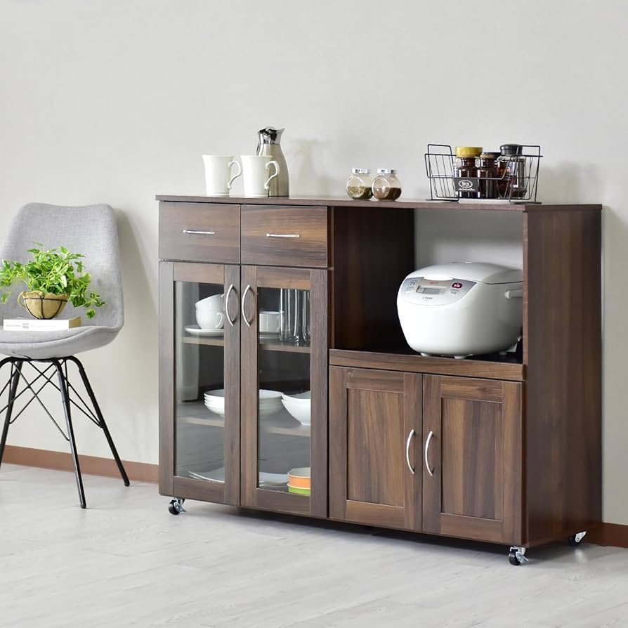 Amazon｜DORIS ドリス 棚 収納 食器棚 キッチンカウンター カップ