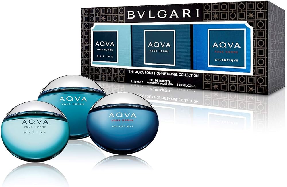 Bvlgari Perfume - Bvlgari 3 Piece The Aqva Pour Homme Travel