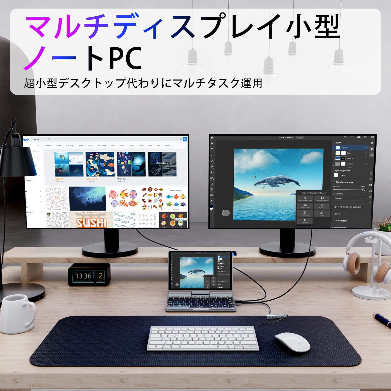 Amazon.co.jp: KOOSMILE UMPC 8インチ、2in1 ノートパソコン 8インチ