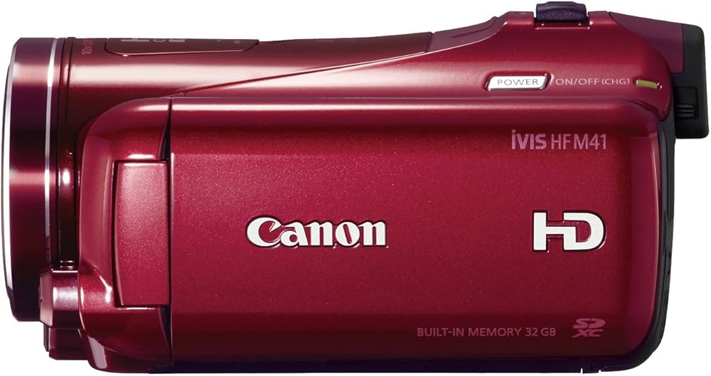 Amazon | Canon デジタルビデオカメラ iVIS HF M41 レッド IVISHFM41RD