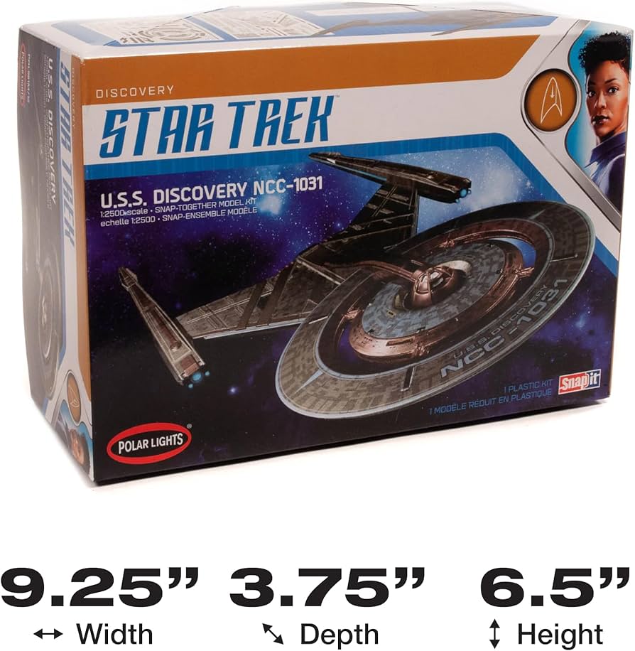 Amazon.com: Polar Lights Star Trek U.S.S. Discovery NCC-1031 1