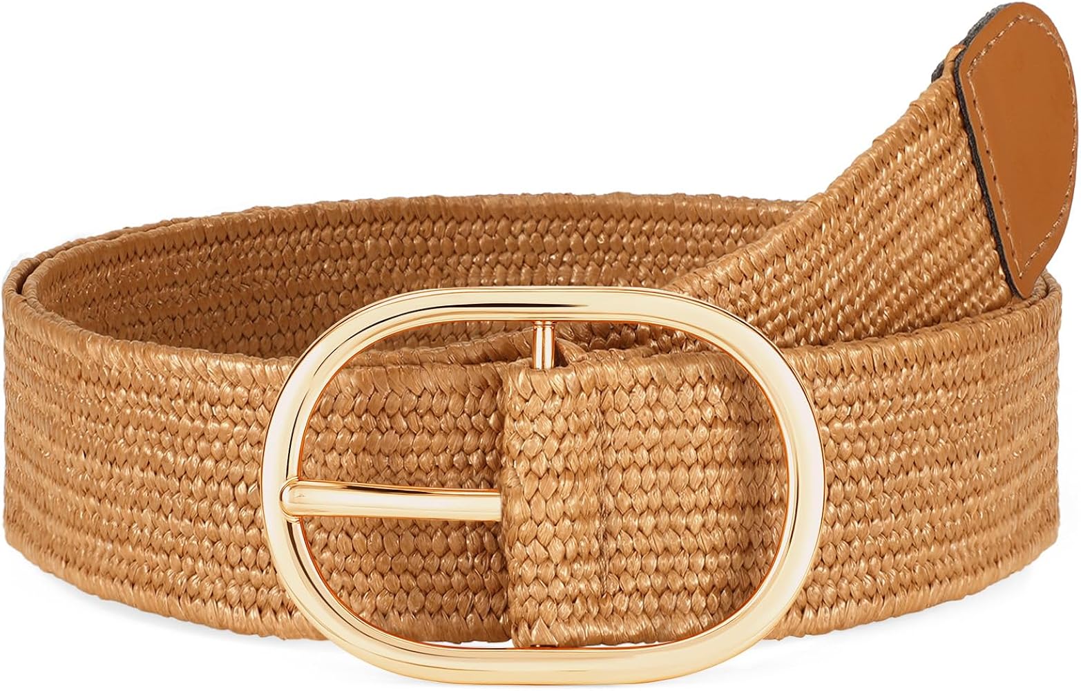 Amazon.com: WOWOGO Straw Woven Rattan Wide Stretch Straw Belt Boho