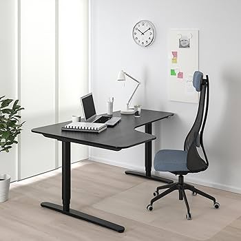 Amazon.co.jp: IKEA BEKANTコーナーデスク左座/スタンド、160x110cm