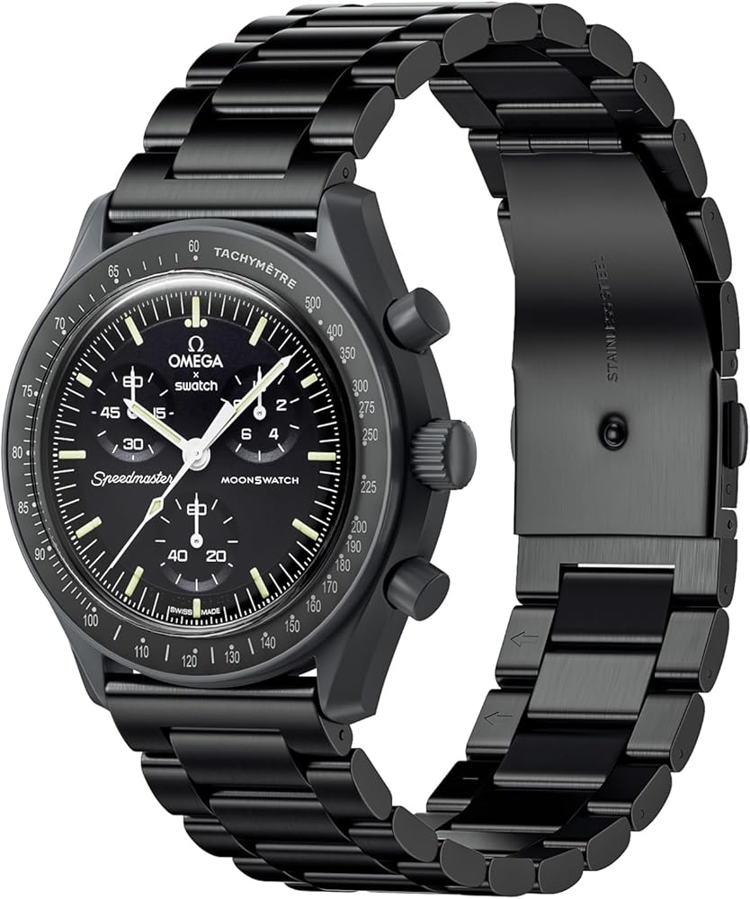 Amazon.com: Bands for Moonswatch Watch,Metal Strap Compatible with