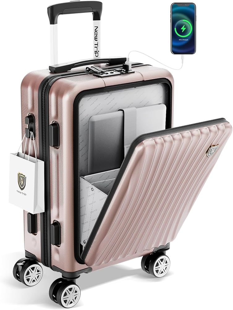 Amazon | [New Trip] スーツケース 機内持ち込み フロントオープン