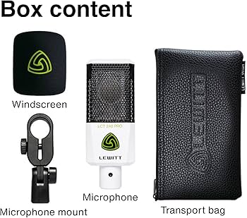 Amazon | Lewitt LCT-240-PROコンパクトコンデンサーマイク、ホワイト