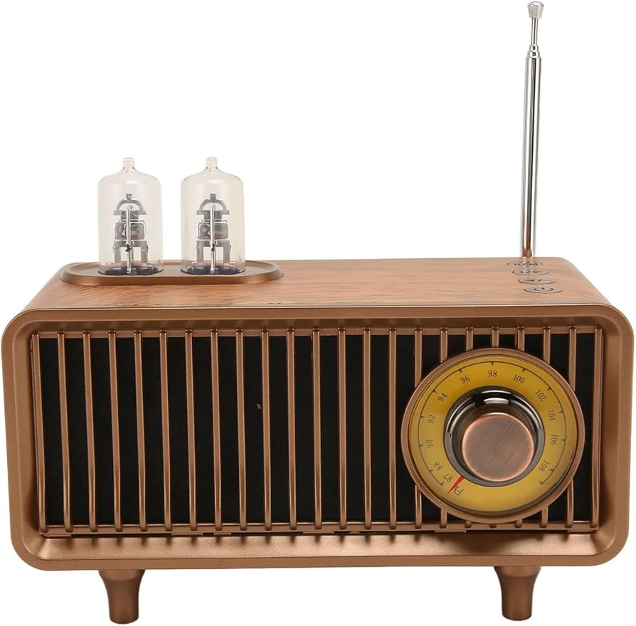 Amazon | GOWENICレトロポータブルラジオ、クリアなサウンドのミニ木製
