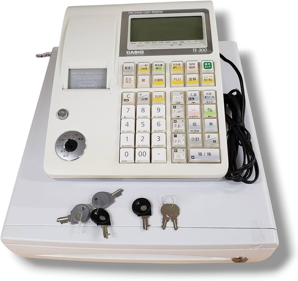 Amazon.co.jp: カシオ レジスター 10部門 小型ドロア分離型 TE-300