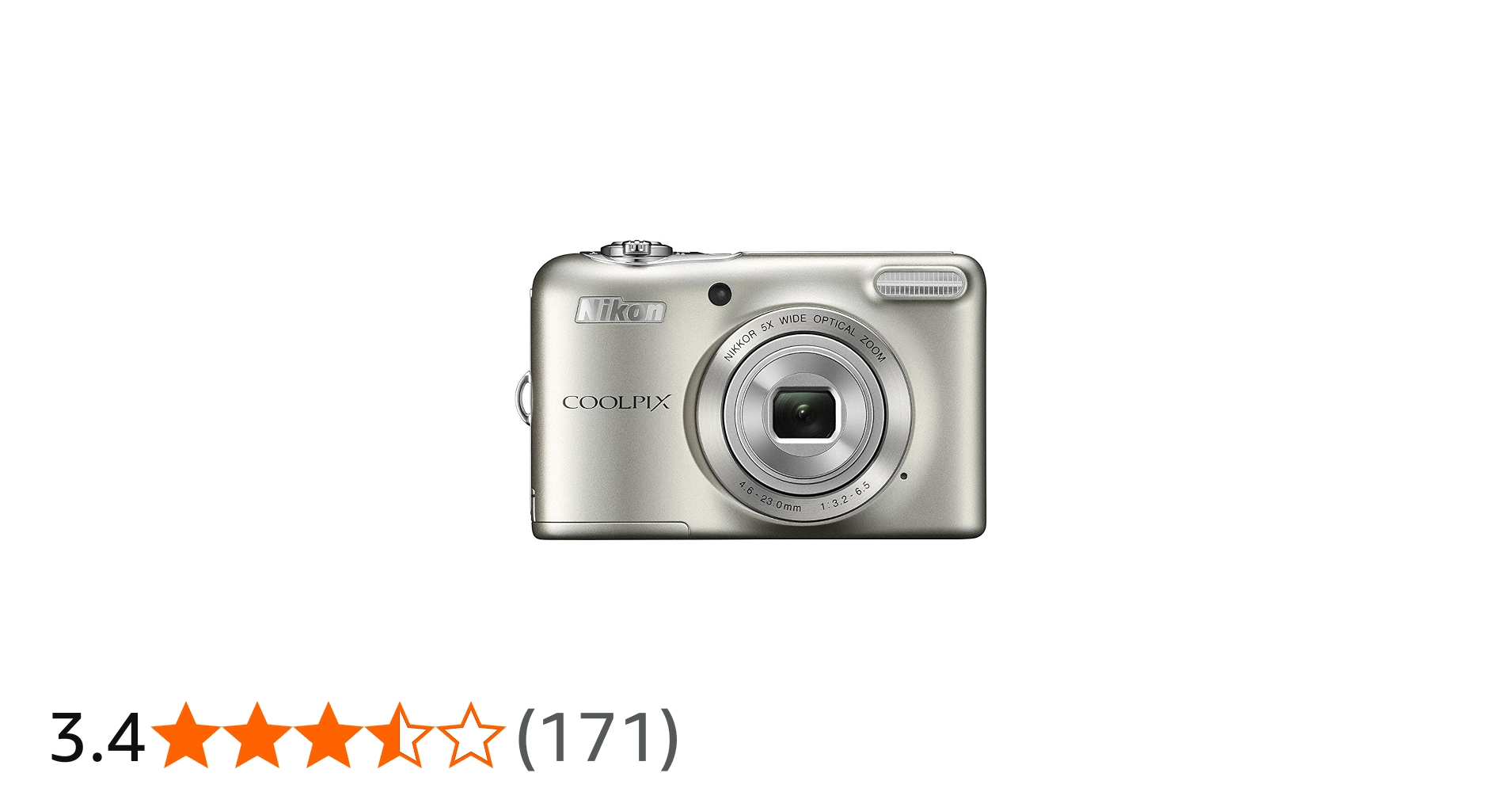 Amazon | Nikon デジタルカメラ COOLPIX L32 シルバー 光学5倍ズーム