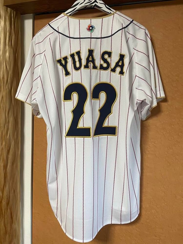 Amazon.co.jp: Lサイズ 阪神 湯浅京己 WBC ユニフォーム #22 刺繍