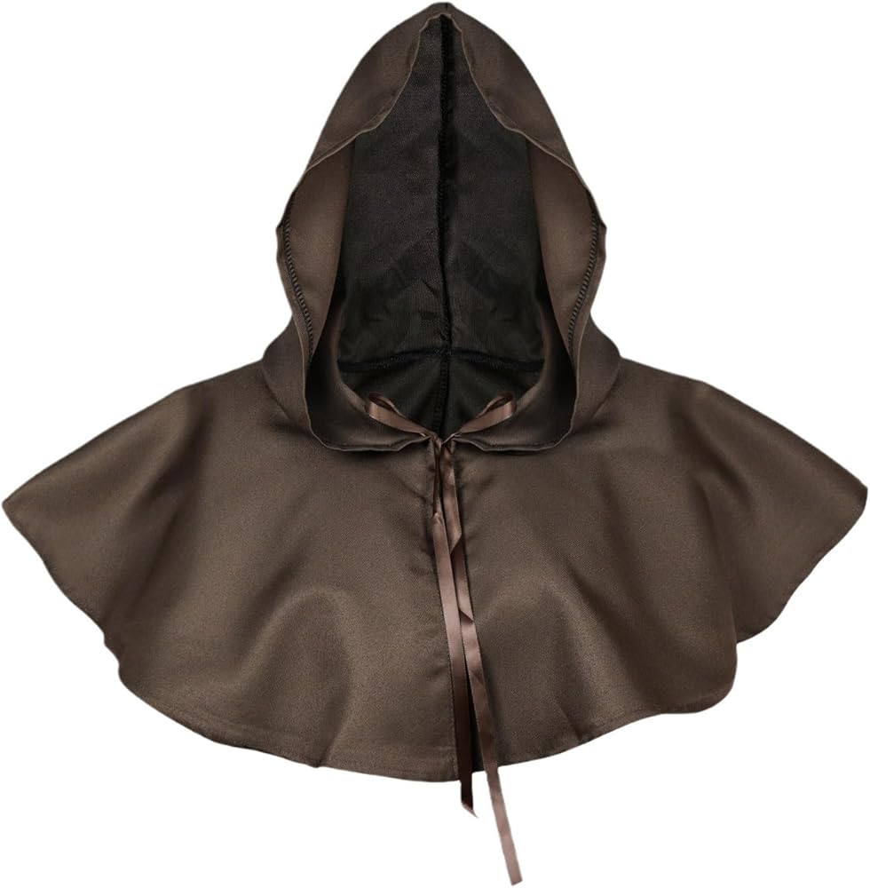 Amazon.co.jp: [STLANGS] ヴィンテージ中世フード付きマント男性と女性