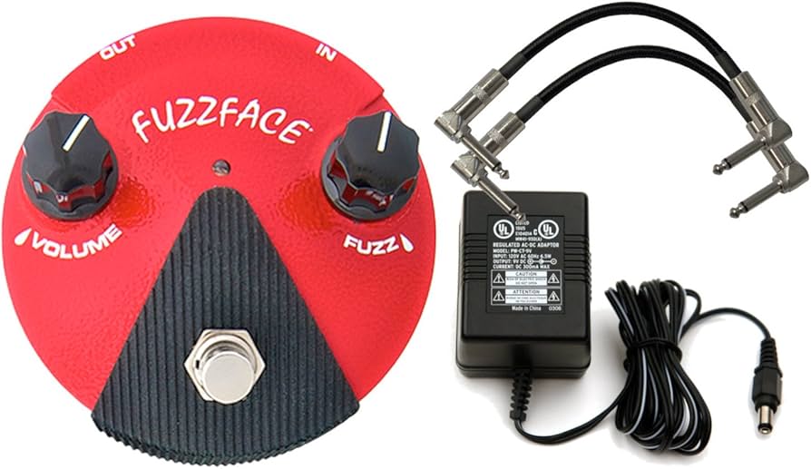 Amazon.com: Dunlop FFM2 Red GERMANIUM FUZZ FACE MINI Pedal w/ 9V