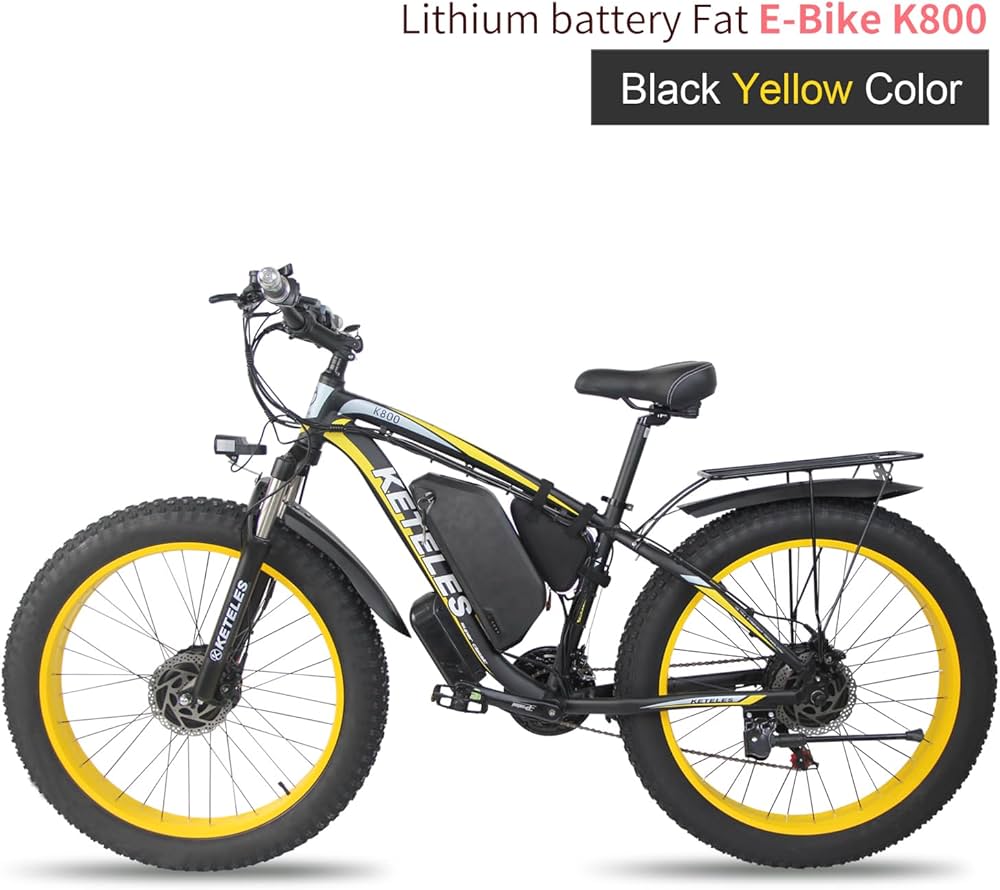 Amazon | 26インチ48V17A1000Wファットバイク26*4.0迫力の極太タイヤ