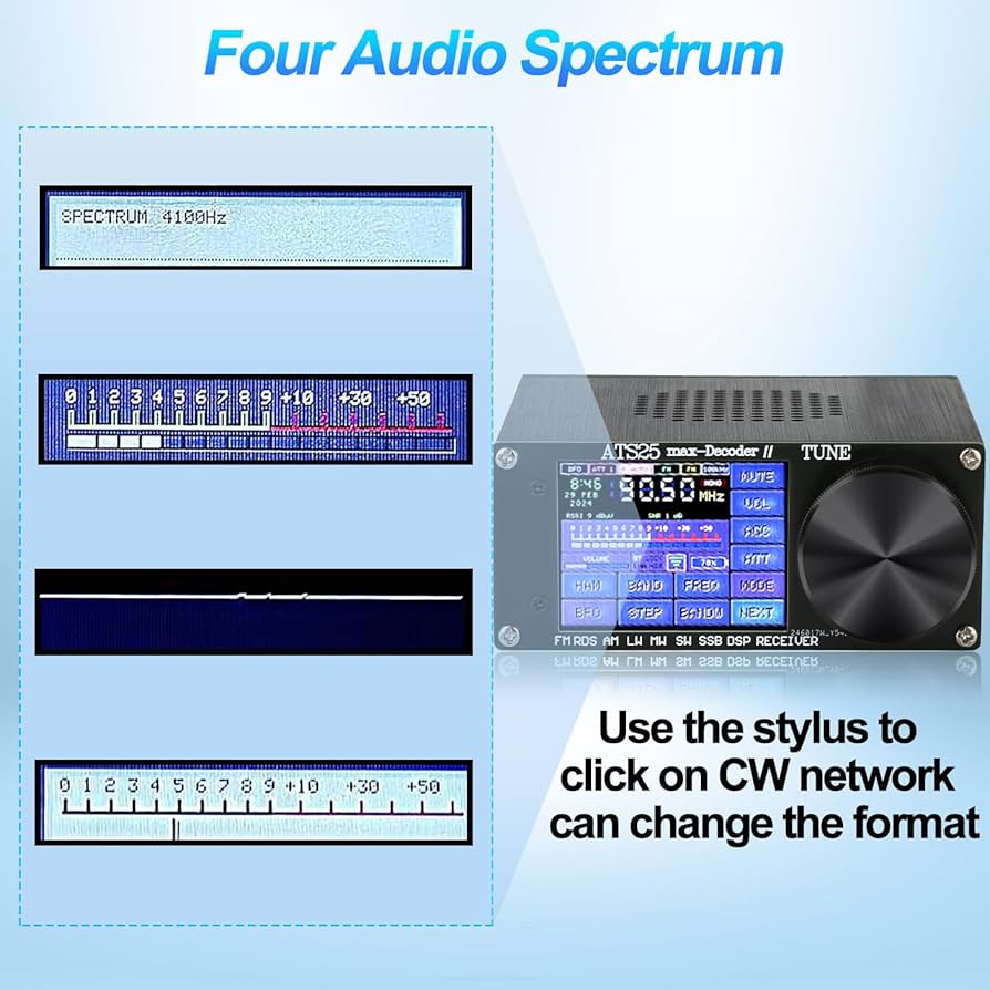 Amazon.com: ATS25 Max-Decoder ii Si4732 Radio Receiver with 4000mA