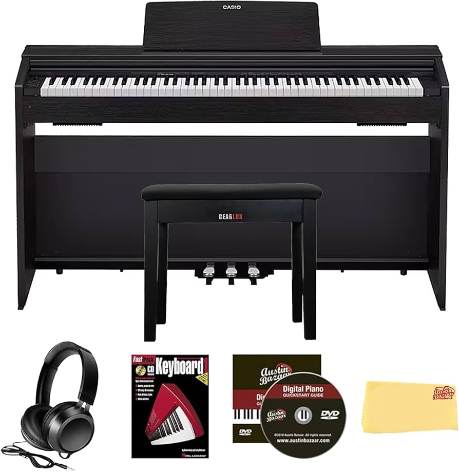 Amazon.com: Casio PX-870 Privia Digital Piano - Black Bundle with