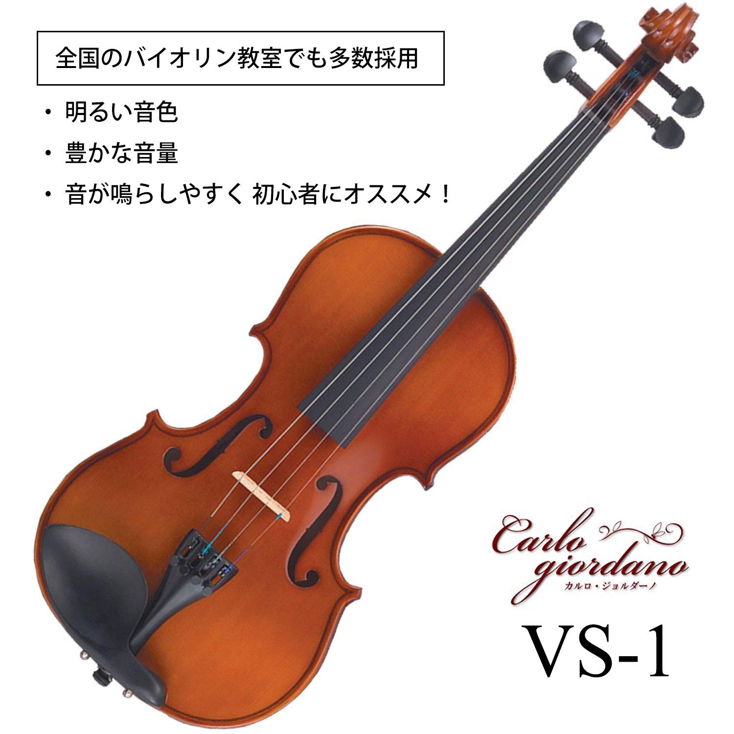 Amazon.co.jp: カルロジョルダーノ バイオリンセット VS-1 4/4 : 楽器