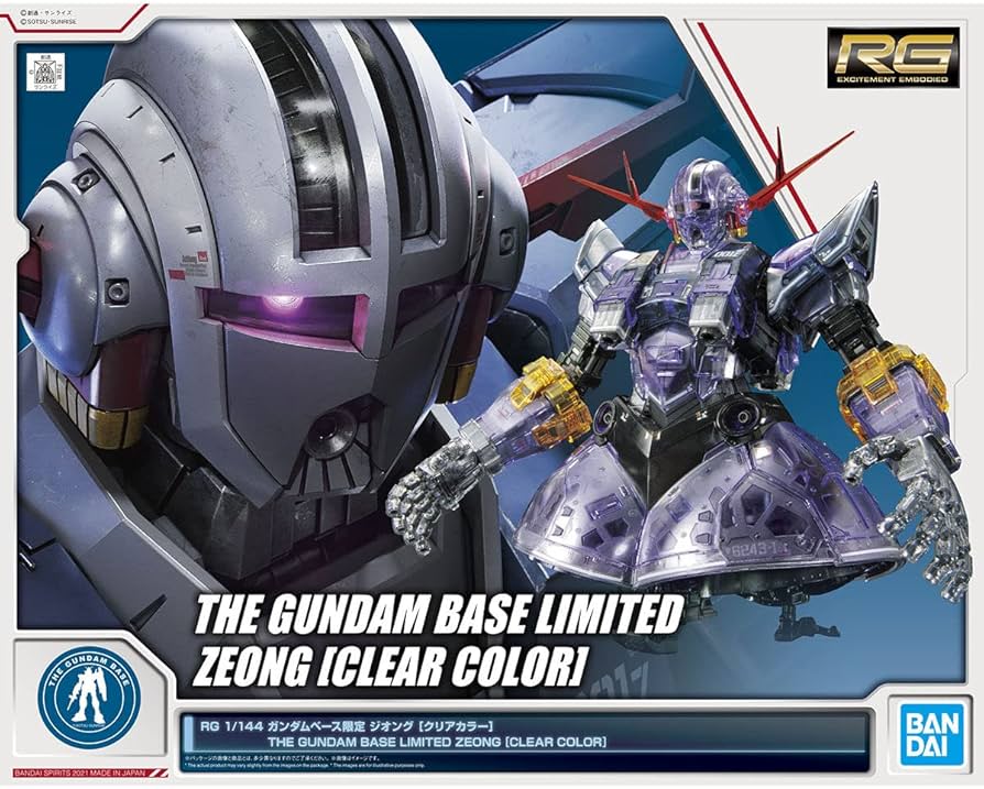 Amazon.com: Bandai Spirits Gundam Base Limited RG 1/144 Zion Clear