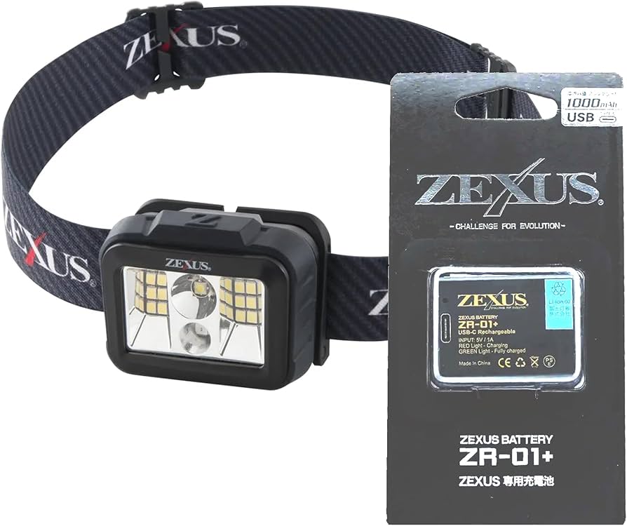 Amazon.co.jp: 冨士灯器 ZEXUS(ゼクサス) LEDライト ZX-190 専用充電池