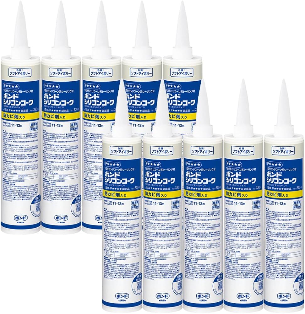 Amazon | ボンド シリコンコーク防カビ剤入り ソフトアイボリー 330ml