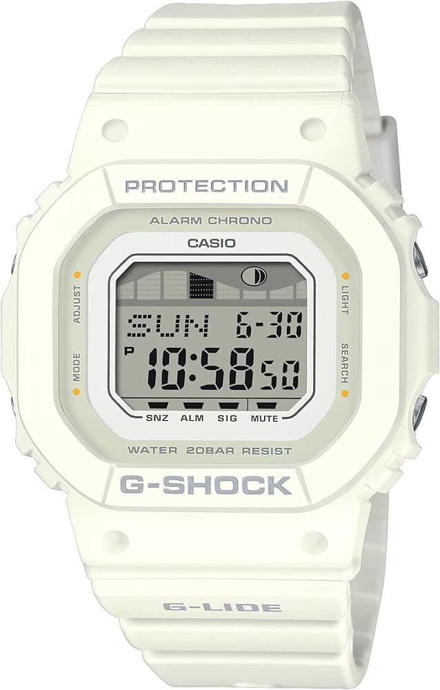 Amazon.com: CASIO G-Shock G-Lide White Digital Watch GLX-S5600-7B