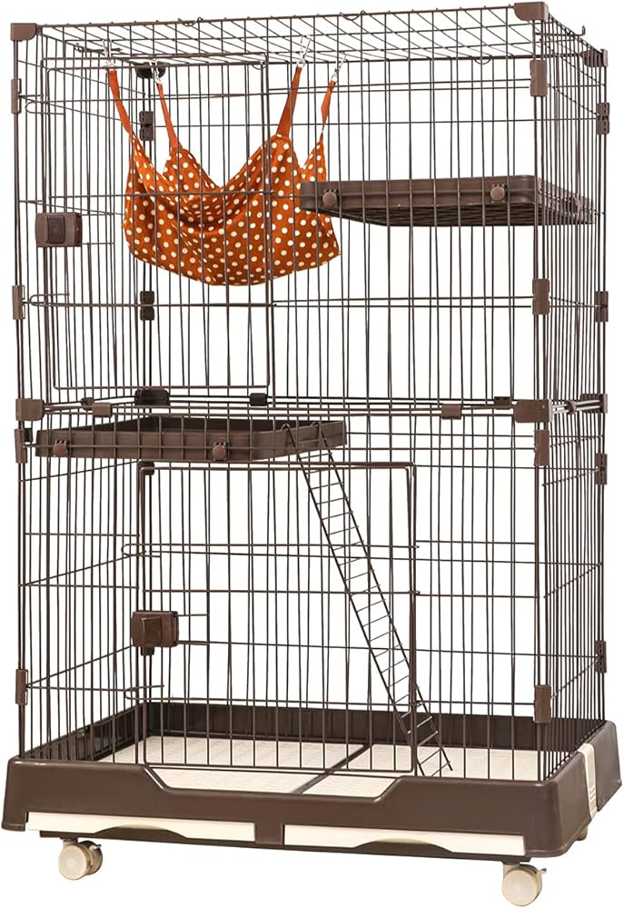 Amazon.co.jp: Shinyever 猫 ケージ キャットケージ 猫ケージ ペット