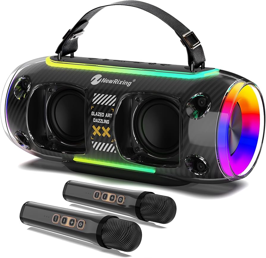 Amazon | カラオケセット家庭用カラオケ30W大出力スピーカー IPX5 防水