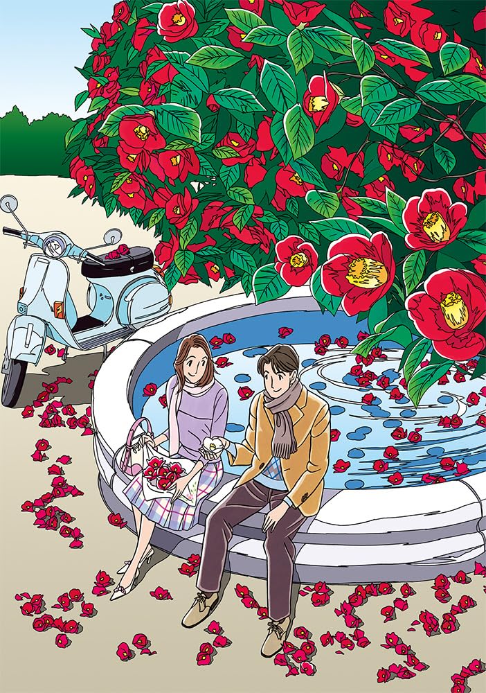 Amazon | わたせせいぞう 版画（シルクスクリーン）「カメリアの泉～In