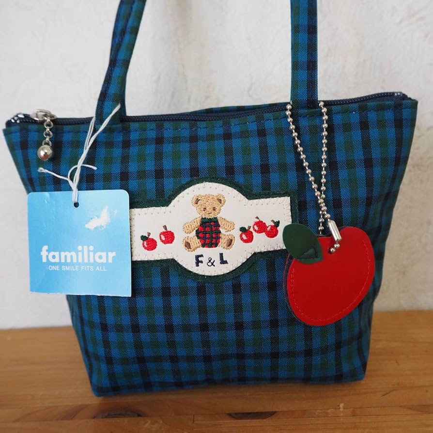 Amazon.co.jp: 廃番 familiar ファミリア チェック ミニミニトート