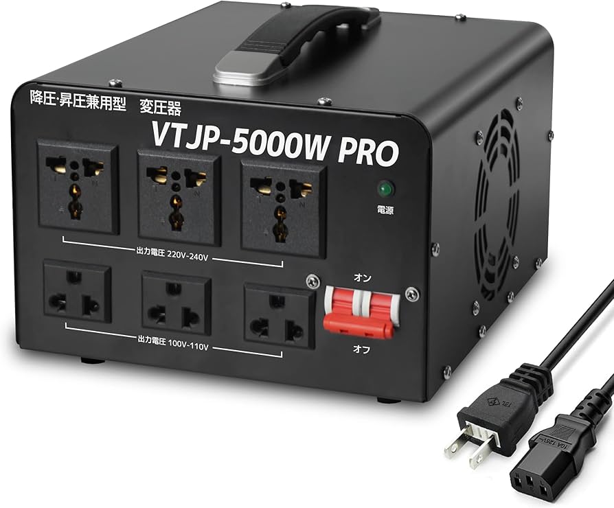 Amazon.co.jp: LVYUAN（リョクエン）5000VA 変圧器 旅行用 高出力2000W