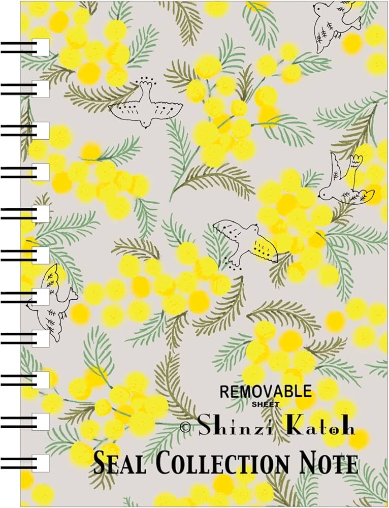 Amazon | シール堂 日本製 剥がしやすい シール帳 Shinzi Katoh ミモザ