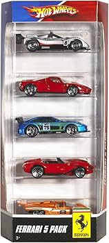 Amazon | Hot Wheels Ferrari 5-Pack - Styles May Vary | ミニカー