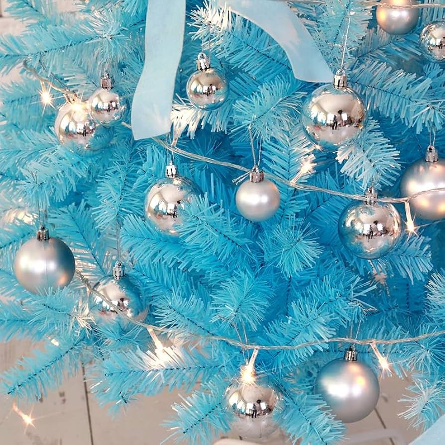 Amazon.co.jp: 人工クリスマスツリーとアクセサリー大型ブルー