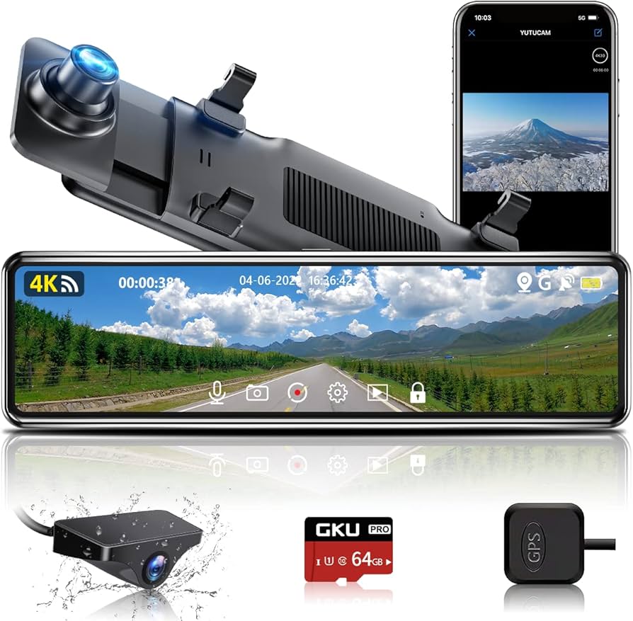 Amazon.co.jp: GKUドライブレコーダー ミラー型 11インチ【2023 4K