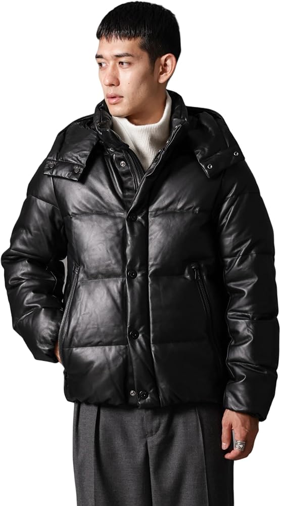 Amazon.co.jp: [ナノ・ユニバース] 西川ダウン (R) 」 ラムレザー G2