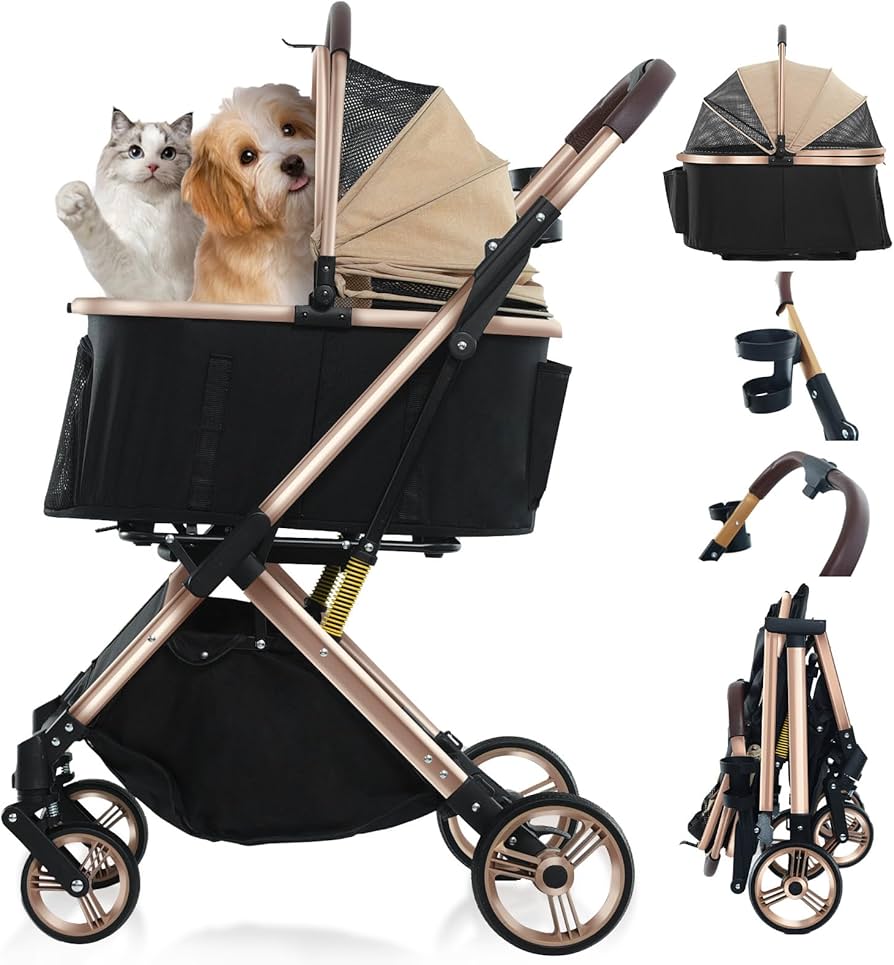 Amazon.co.jp: Cradoa ペットカート 分離型 犬用カート ペットバギー