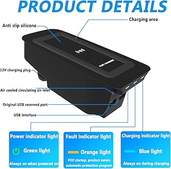 Amazon.co.jp: GQQSXZNTD 車用ワイヤレス充電器 ボルボ XC60 XC90 S60