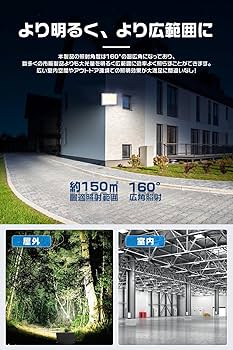 Amazon.co.jp: HIKARI LED投光器 100W 作業灯 19600lm 屋外 IP67防水