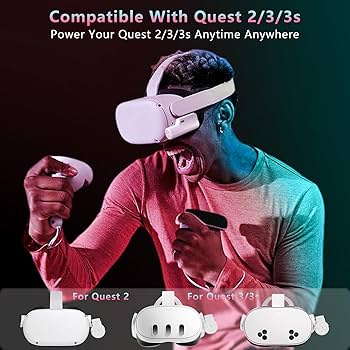 Amazon | Saqico バッテリーパック Oculus Meta Quest 2/ Quest 3 18W