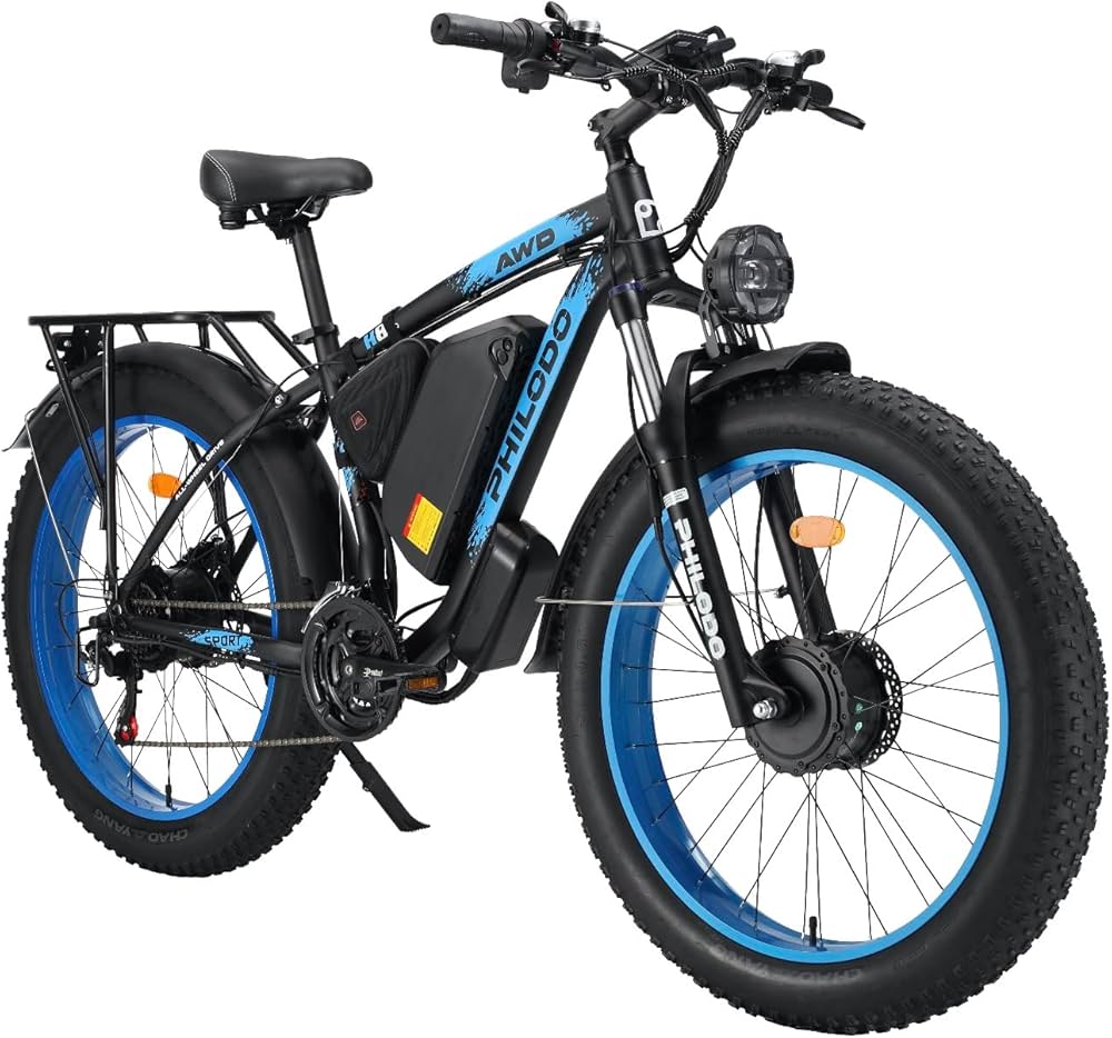 Amazon | PHILODO 26インチマウンテンバイク 48V22A2000W シマノ21段