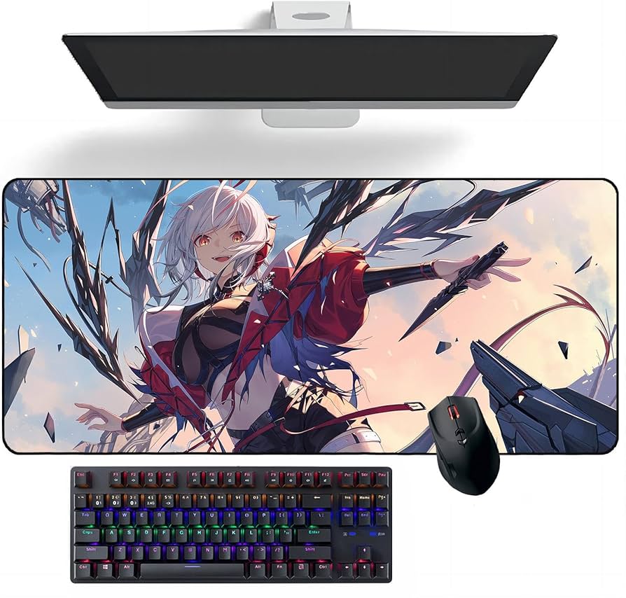 Amazon.co.jp: アニメマウスパッド アークナイツ W アニメデスクマット