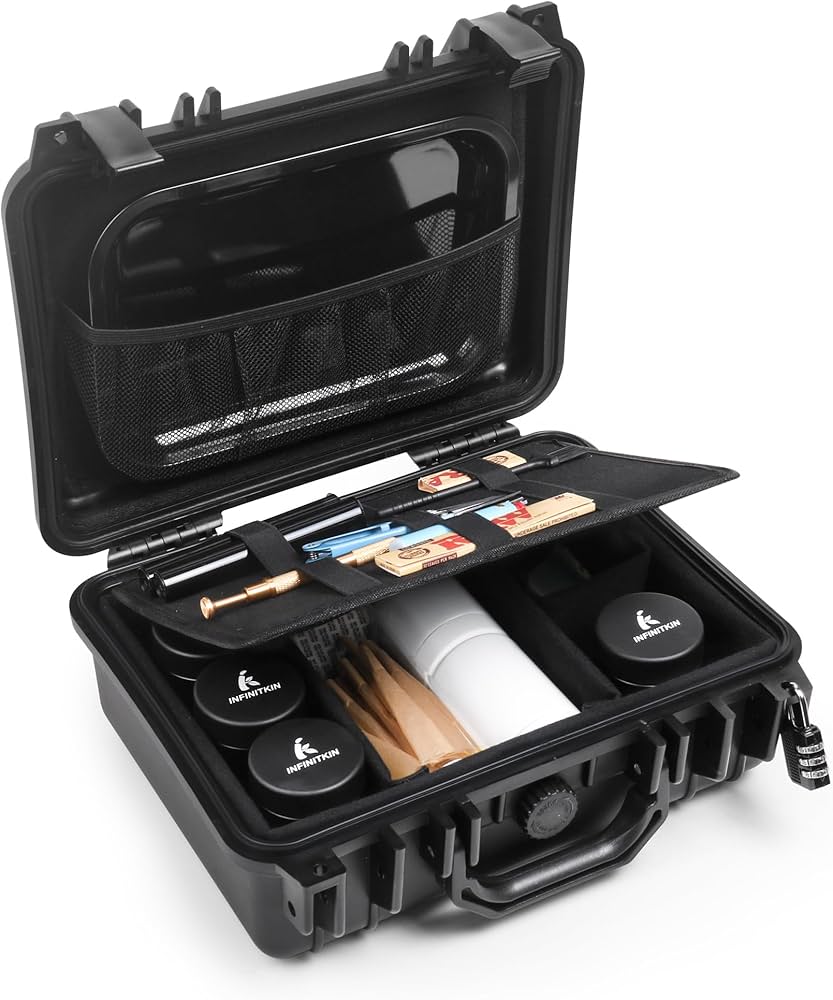Amazon.com: INFINITKIN XL Smell Proof Box | Lockable Smell Proof