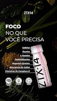 ZTX-14 Performance Shot | Foco Imediato, Clareza Mental e Energia