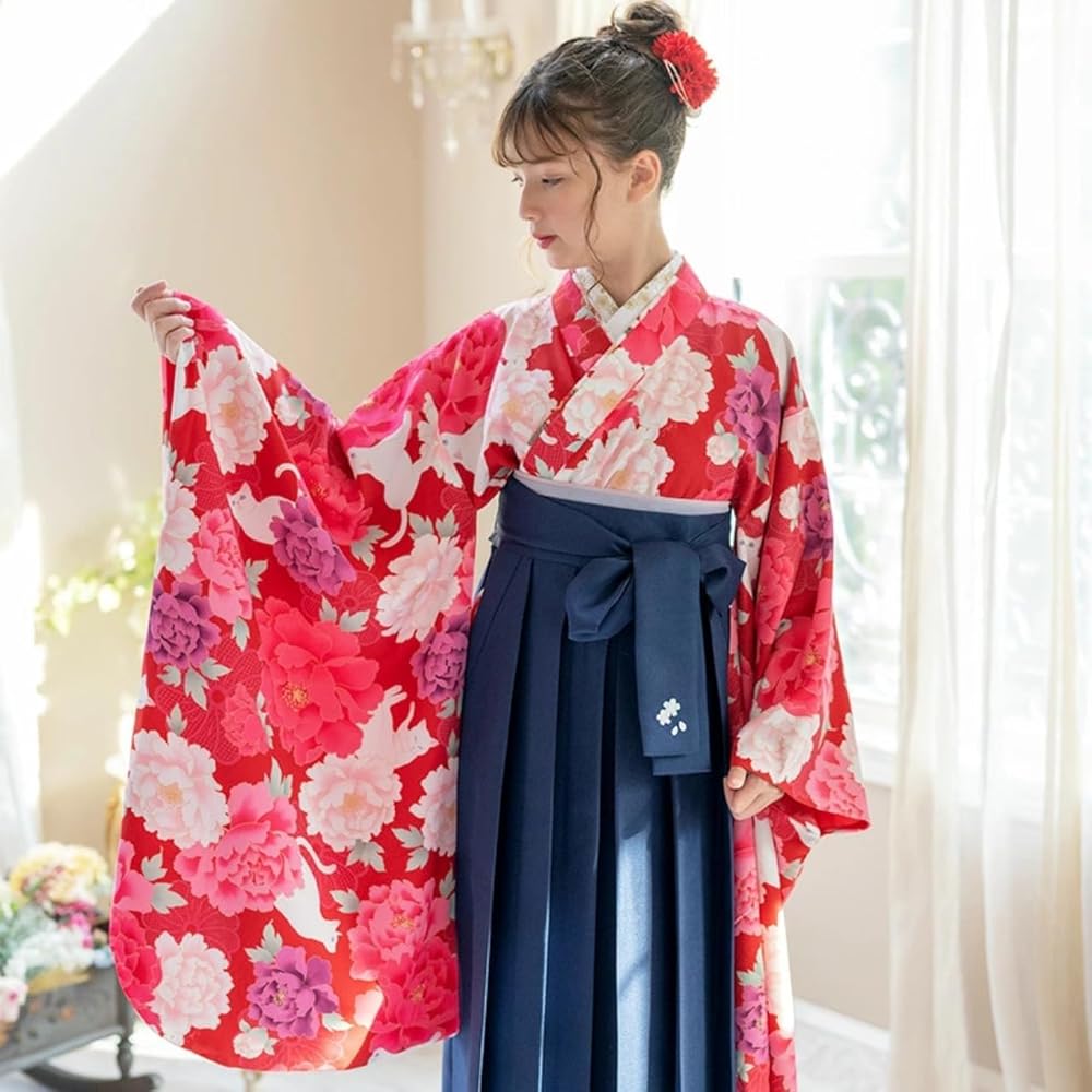 Amazon | [キャサリンコテージ]卒業式 卒園式 着付け 簡単 刺繍入り袴