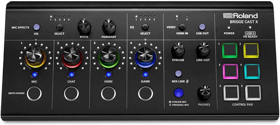 Amazon.com: Roland Bridge Cast X Dual-bus Pro Streaming Mixer