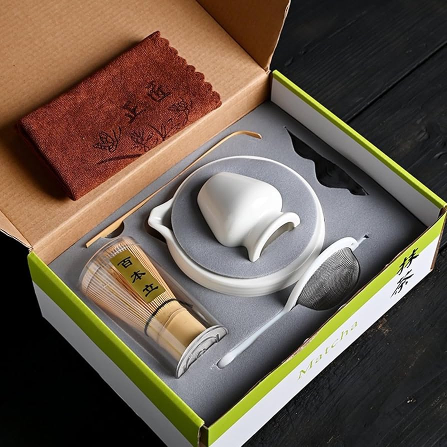 Amazon｜抹茶セット（7入） 注ぎ口付き抹茶碗 お点前セット 抹茶道具