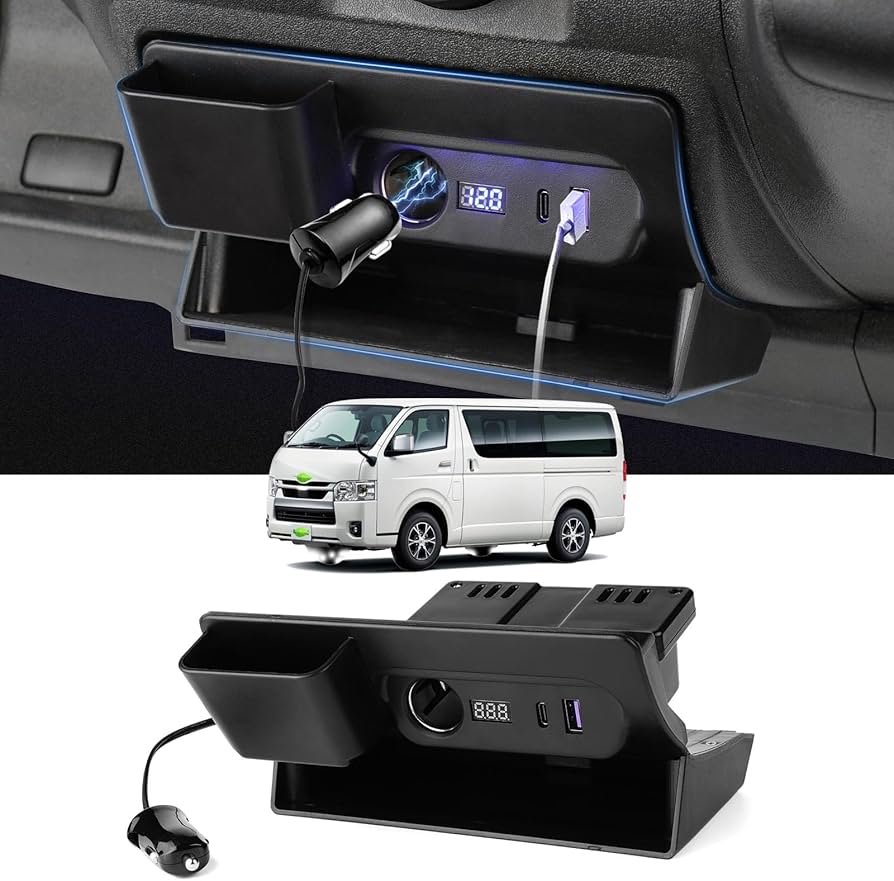 Amazon | GIMUYA トヨタ ハイエース 200系 増設電源ユニット レジアス