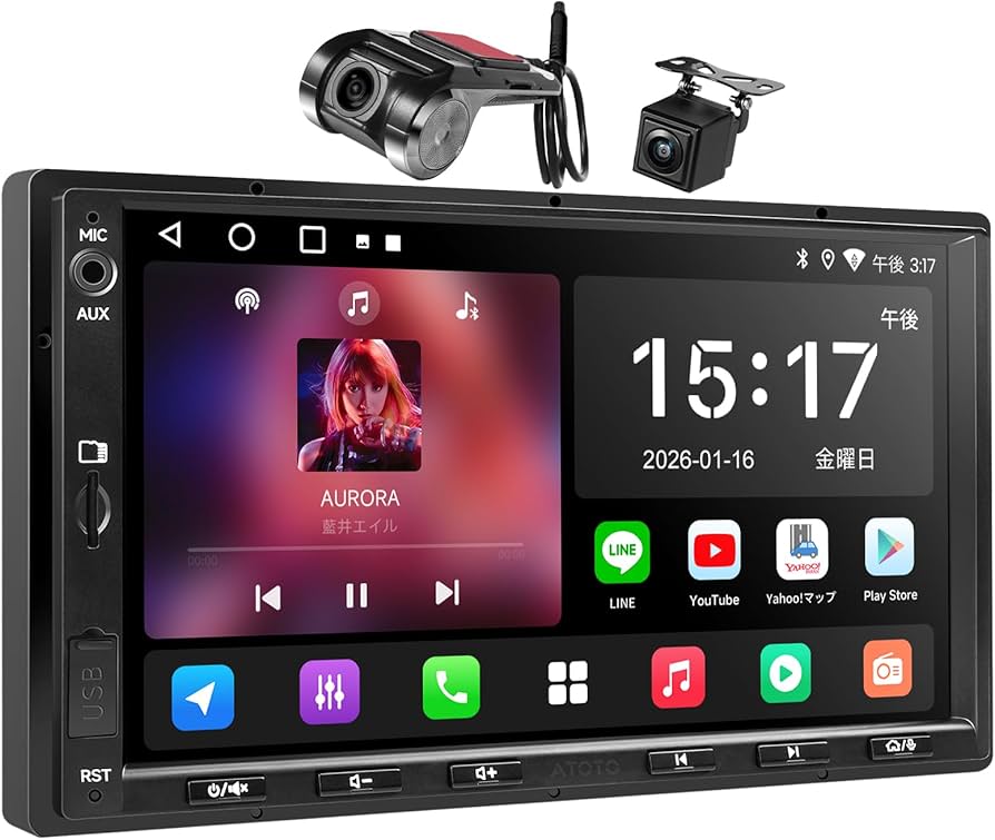 Amazon.co.jp: ATOTOLIFE A5L 7インチ2DIN ディスプレイオーディオ