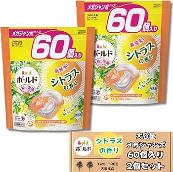 Amazon | P&G ボールド 洗濯洗剤 ジェルボール4D シトラス＆ヴァーベナ